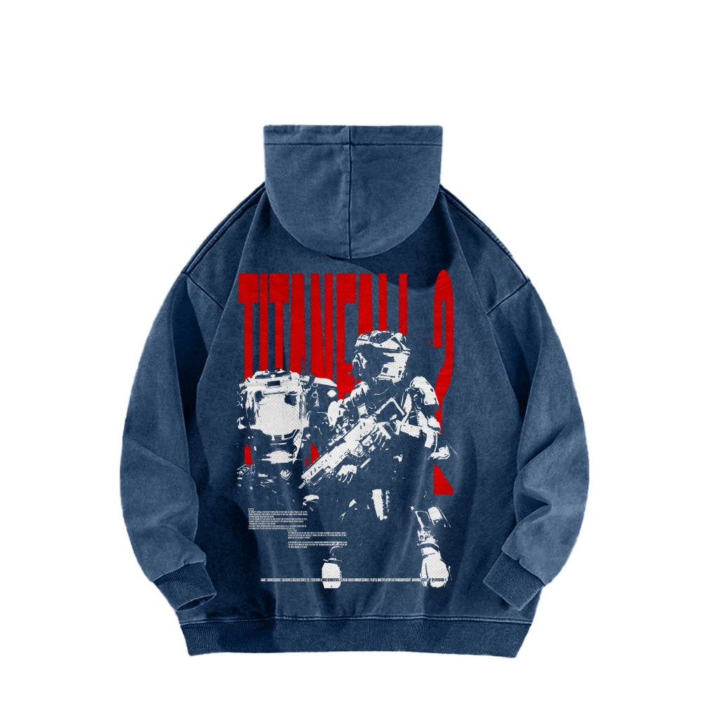TITANFALL Unisex Washed Hoodie 2601003119