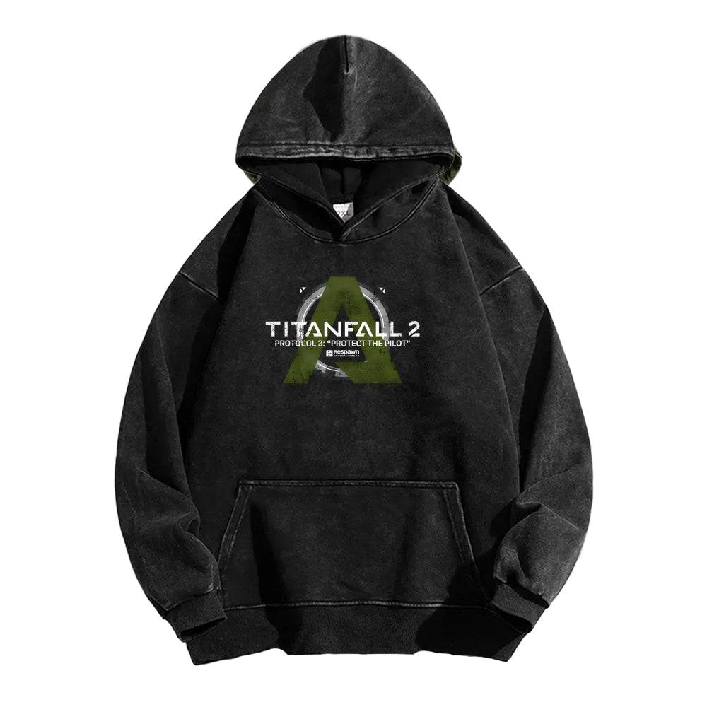 TITANFALL Unisex Washed Hoodie 2601003123