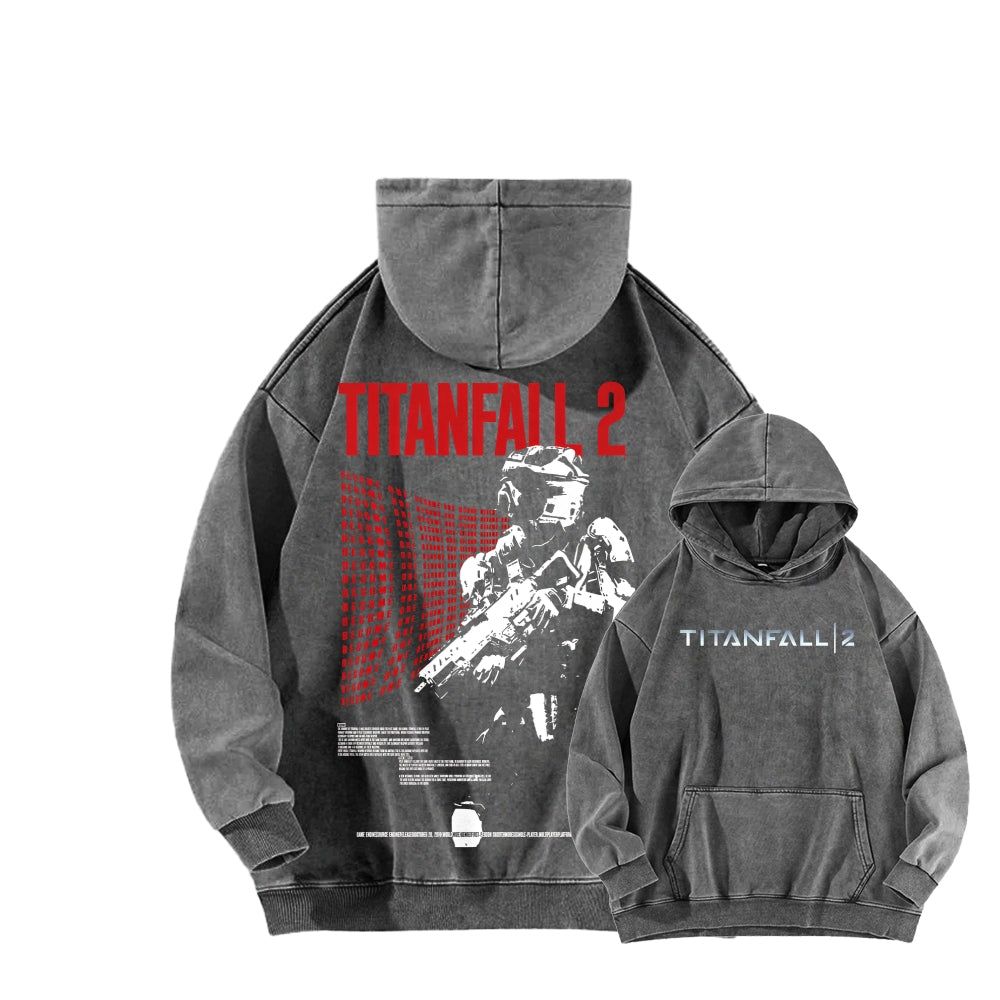 TITANFALL Unisex Washed Hoodie 2601003394