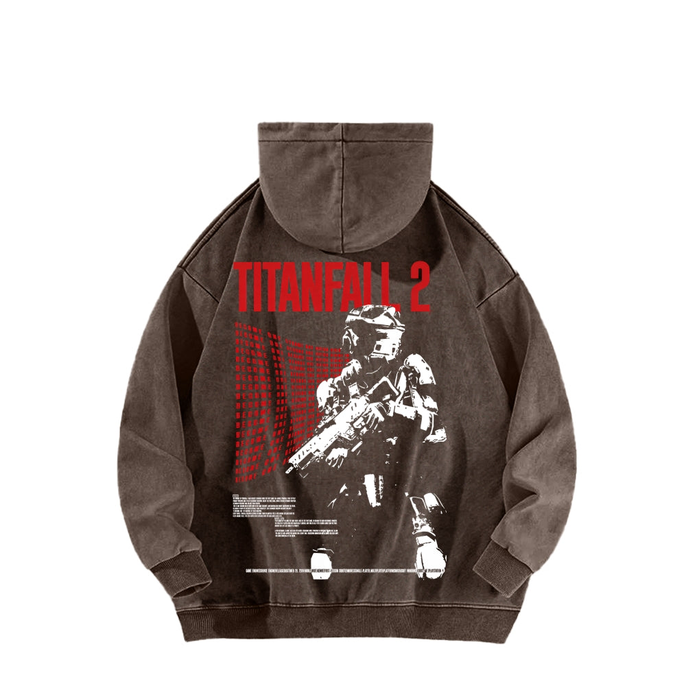 TITANFALL Unisex Washed Hoodie 2601003394