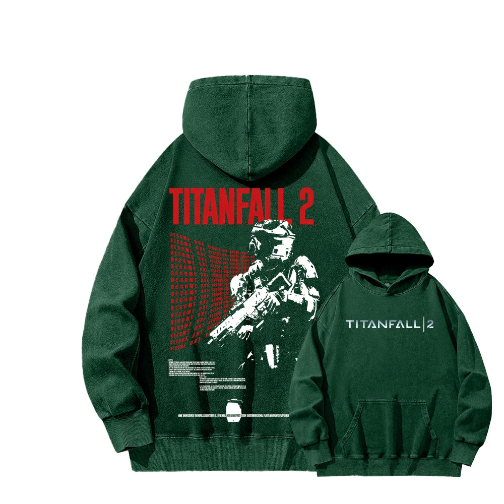 TITANFALL Unisex Washed Hoodie 2601003394