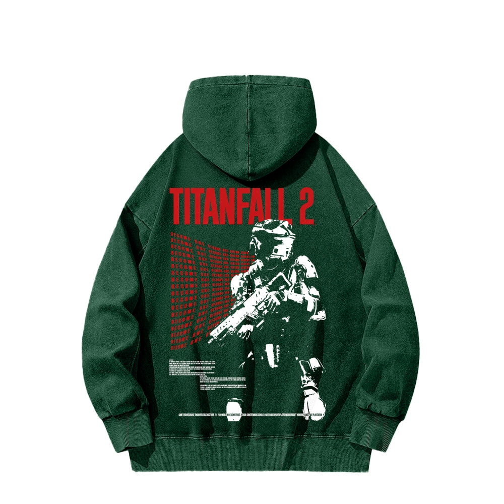 TITANFALL Unisex Washed Hoodie 2601003394