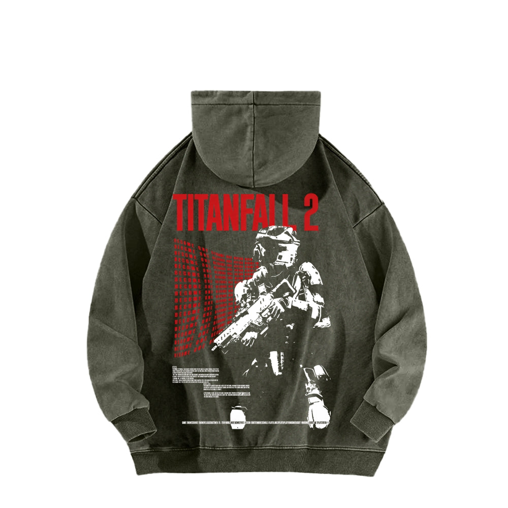 TITANFALL Unisex Washed Hoodie 2601003394