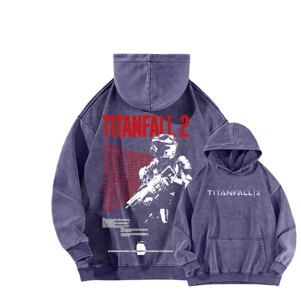 TITANFALL Unisex Washed Hoodie 2601003394