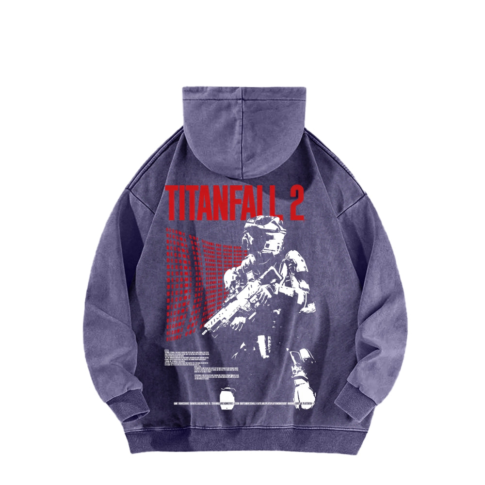 TITANFALL Unisex Washed Hoodie 2601003394