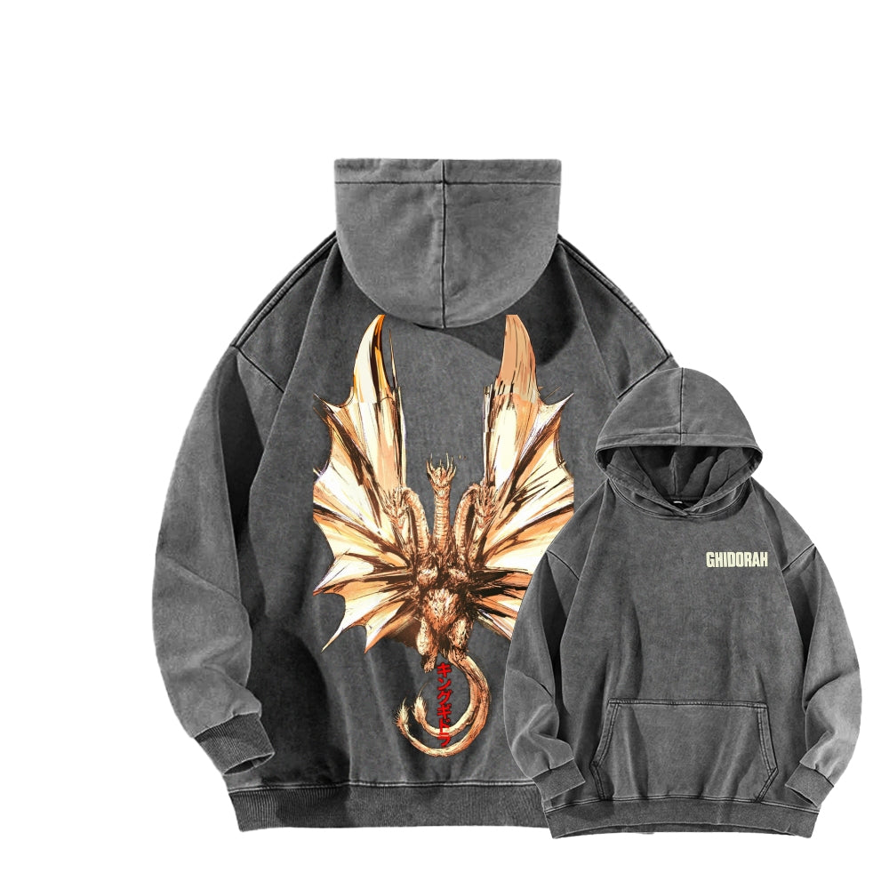 Godzilla Unisex Washed Hoodie 2601004505