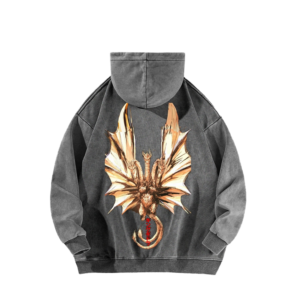 Godzilla Unisex Washed Hoodie 2601004505