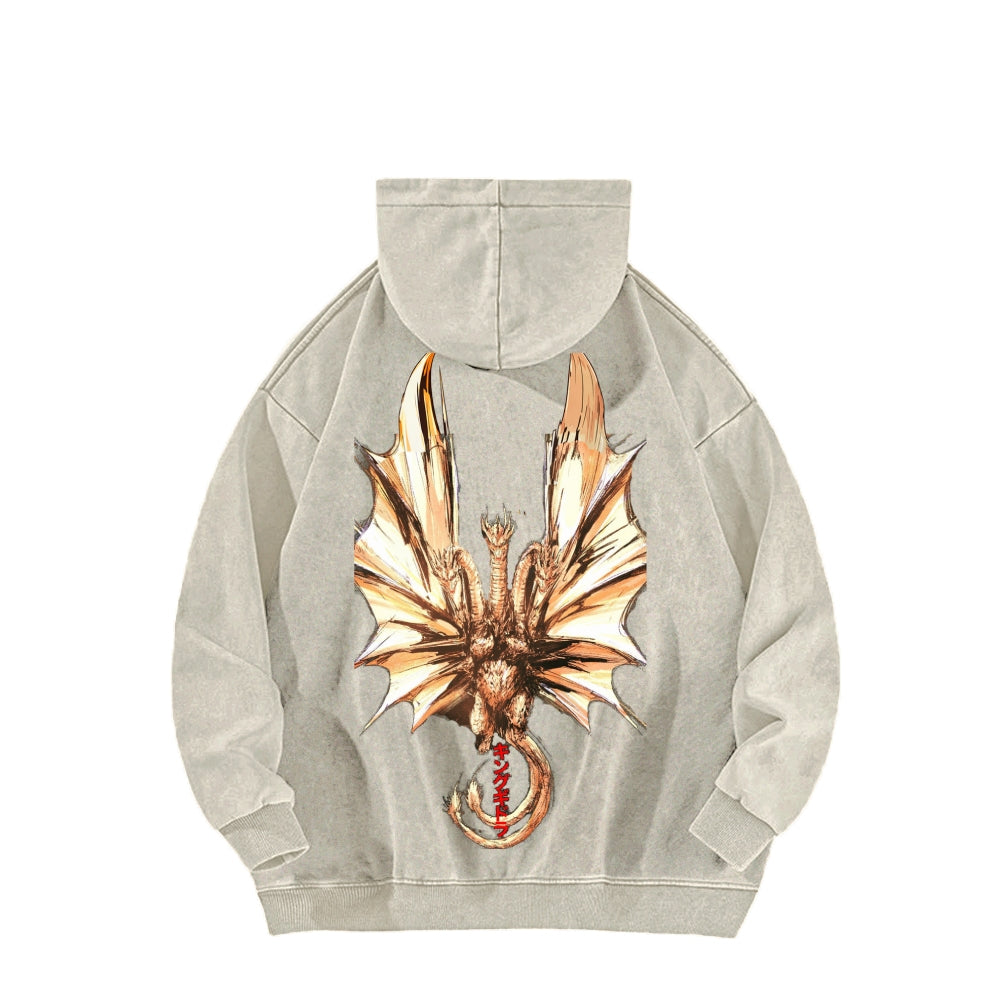 Godzilla Unisex Washed Hoodie 2601004505