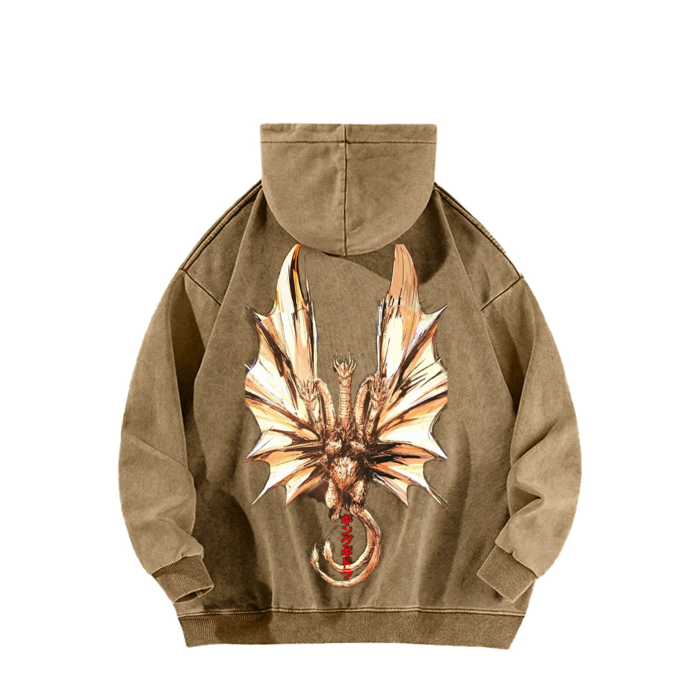 Godzilla Unisex Washed Hoodie 2601004505