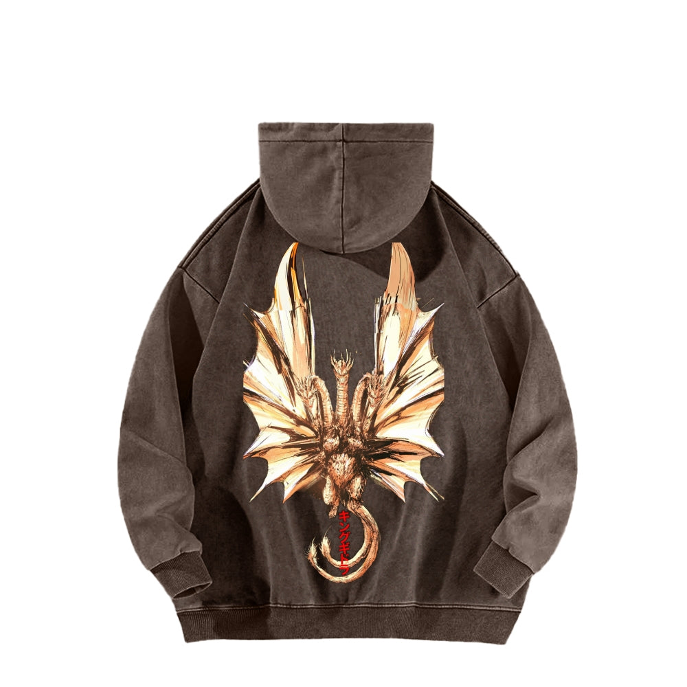 Godzilla Unisex Washed Hoodie 2601004505