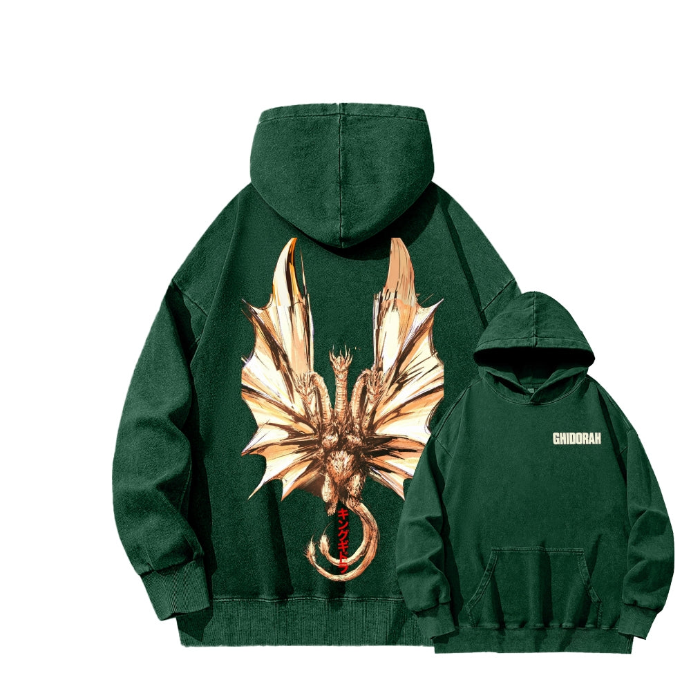 Godzilla Unisex Washed Hoodie 2601004505
