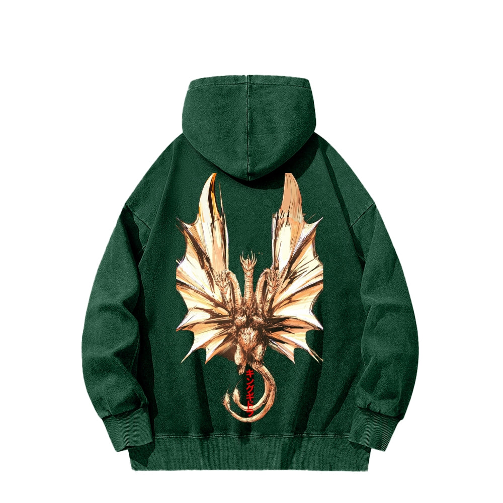 Godzilla Unisex Washed Hoodie 2601004505