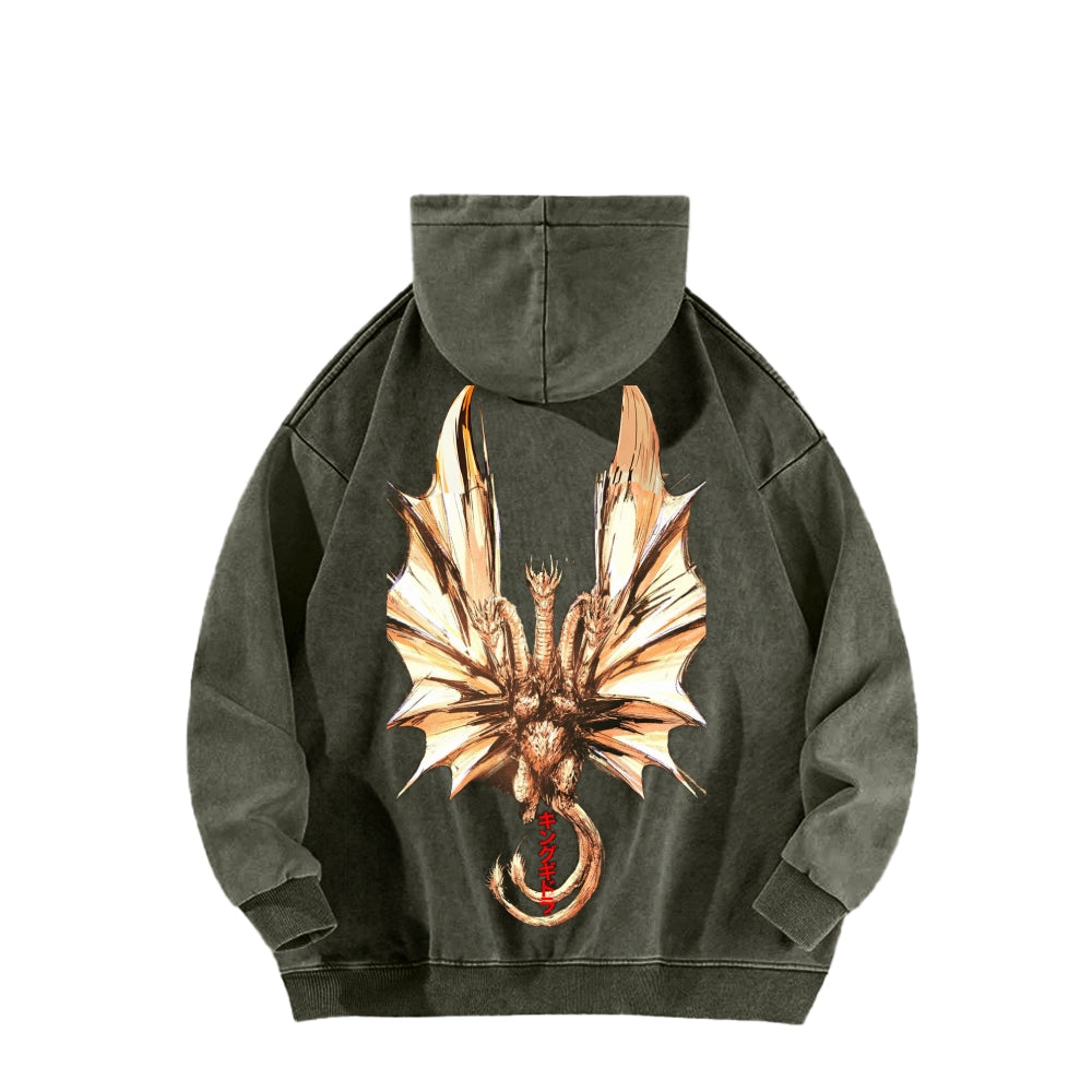 Godzilla Unisex Washed Hoodie 2601004505