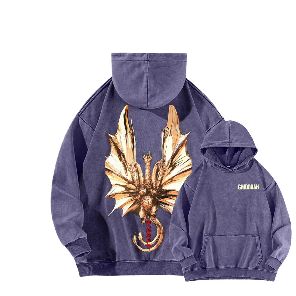 Godzilla Unisex Washed Hoodie 2601004505