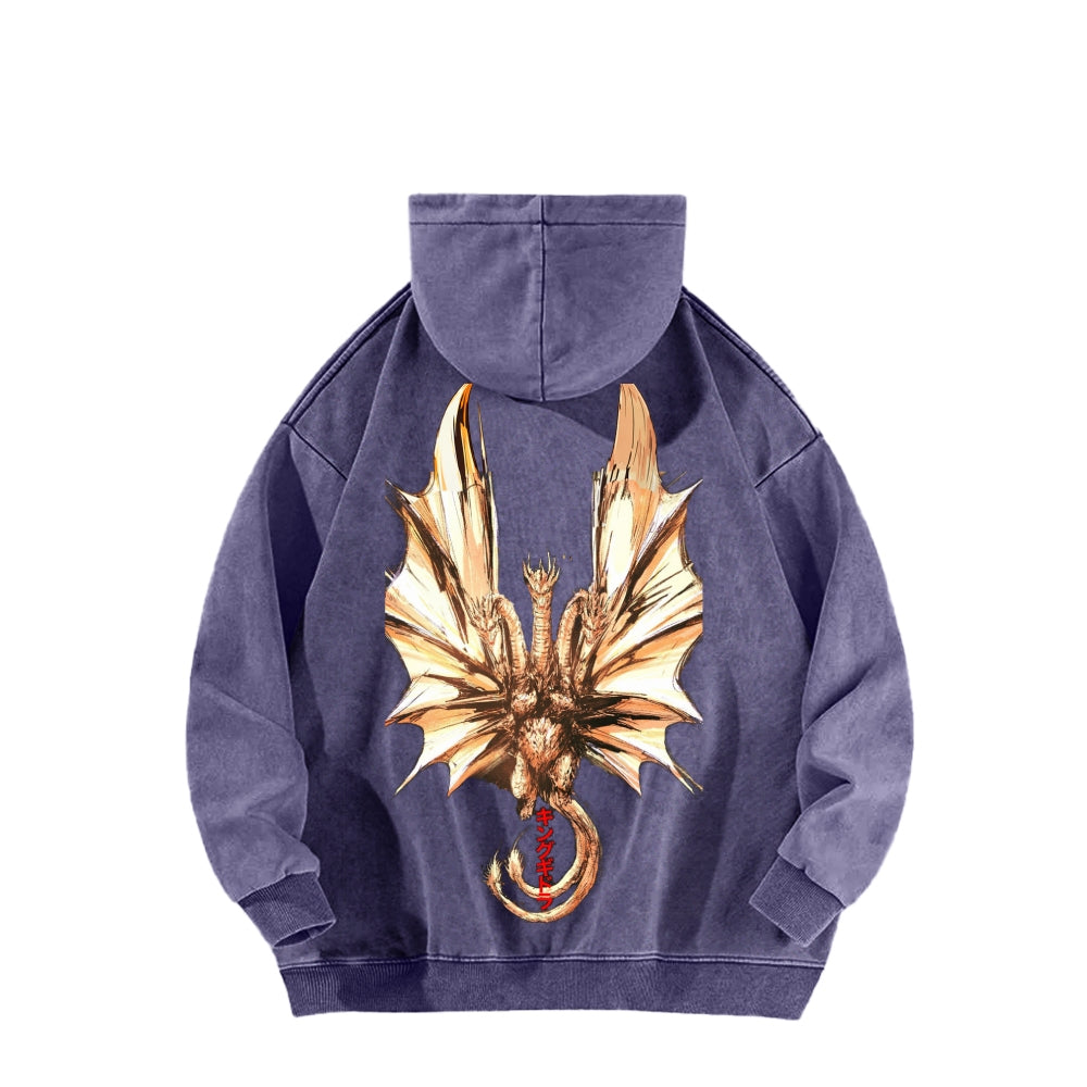 Godzilla Unisex Washed Hoodie 2601004505