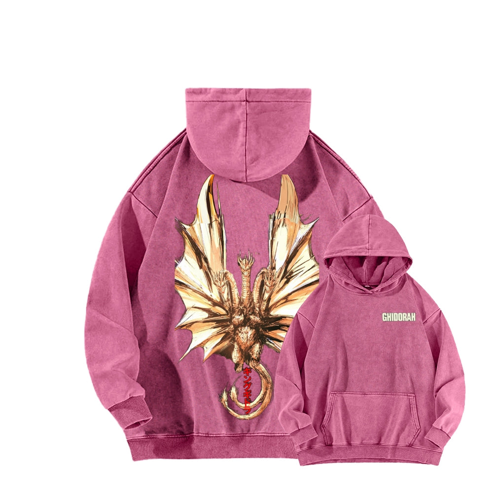 Godzilla Unisex Washed Hoodie 2601004505
