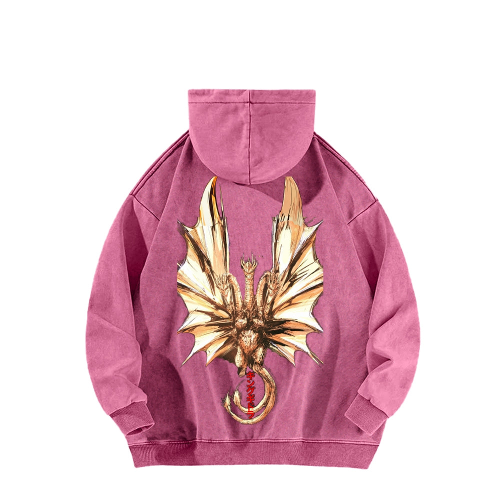 Godzilla Unisex Washed Hoodie 2601004505