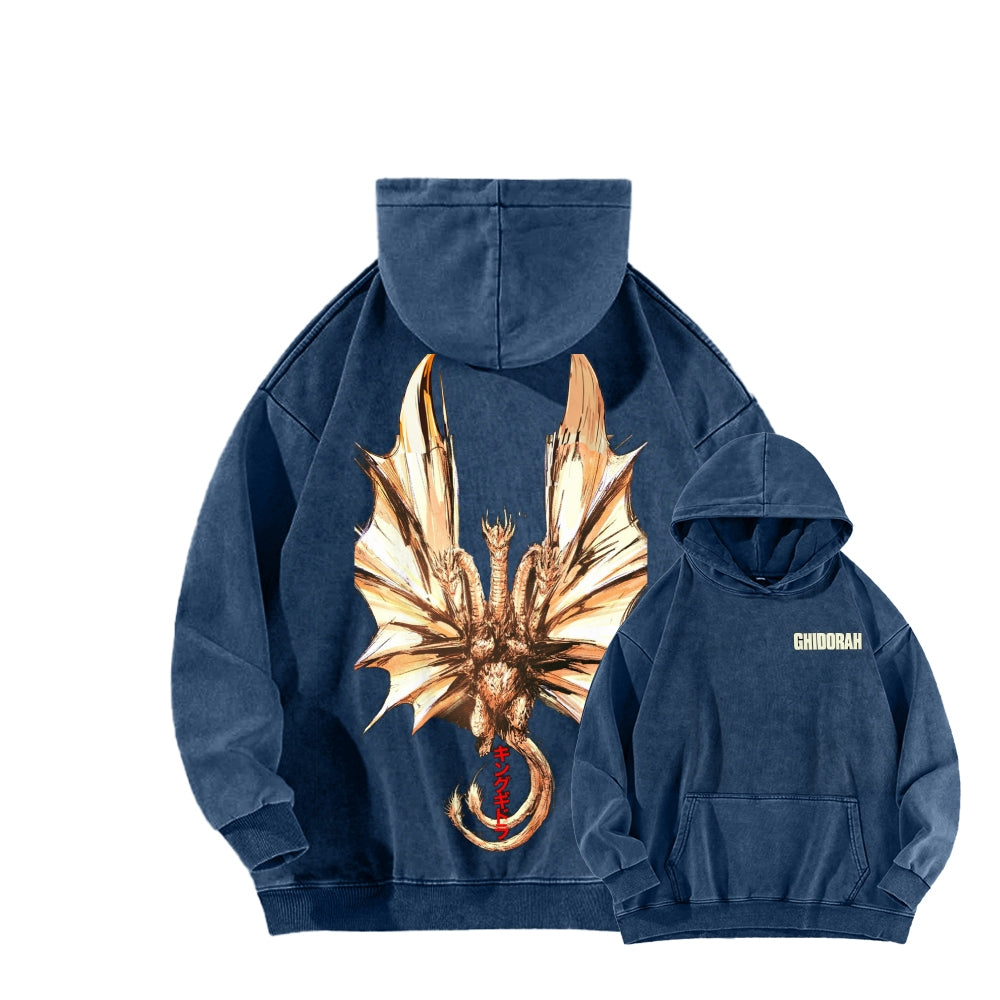 Godzilla Unisex Washed Hoodie 2601004505