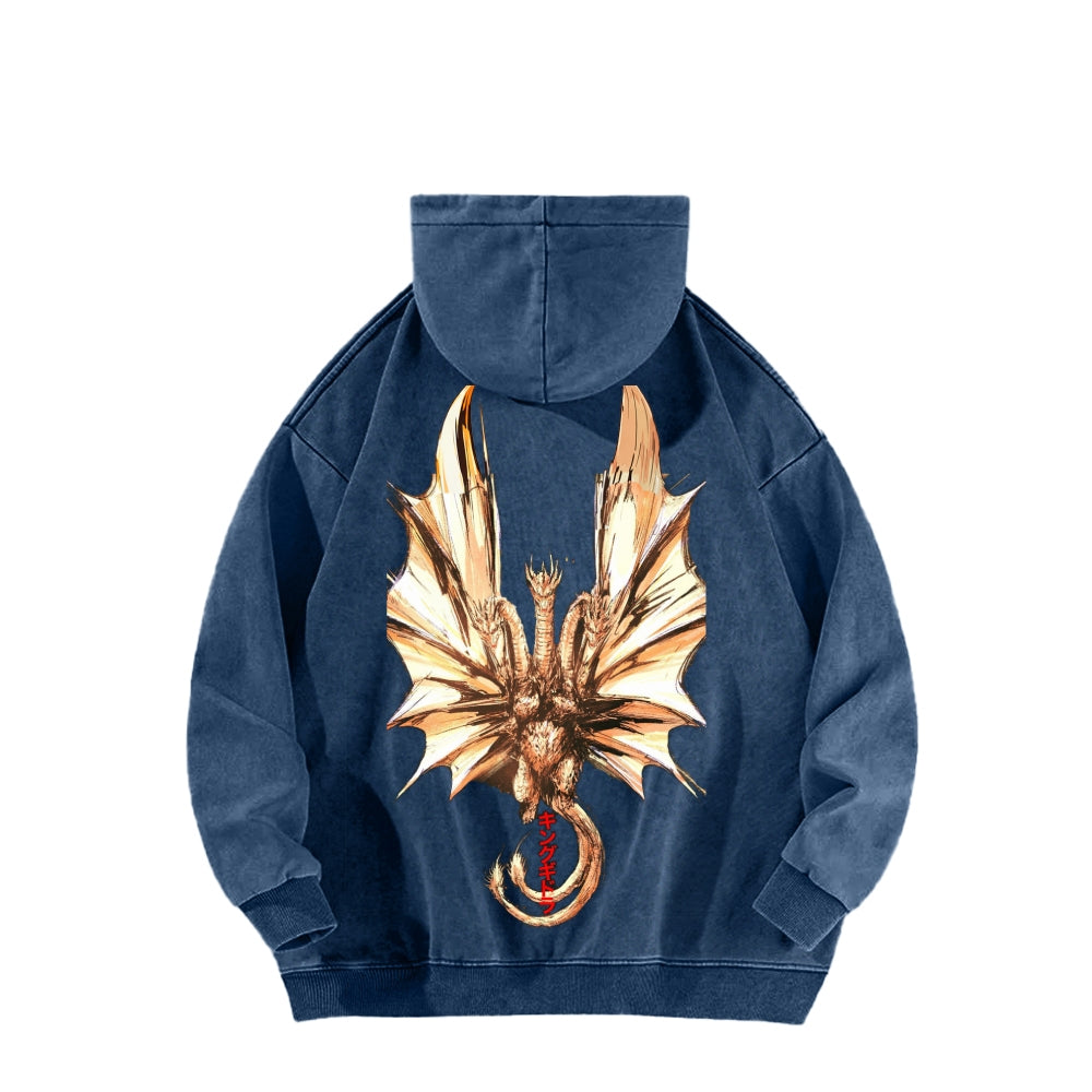 Godzilla Unisex Washed Hoodie 2601004505