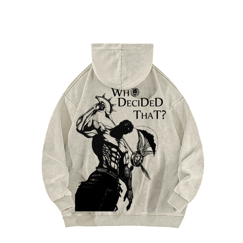 Seven Deadly Sins Unisex Washed Hoodie 2601004966