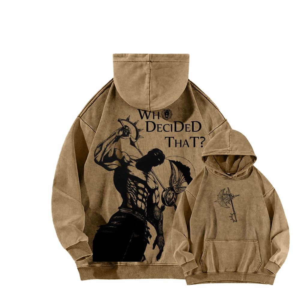 Seven Deadly Sins Unisex Washed Hoodie 2601004966