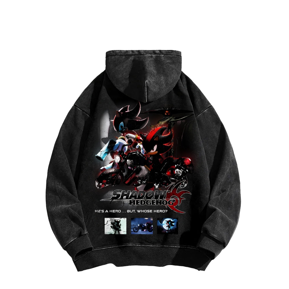 Sonic Unisex Washed Hoodie 2601004985