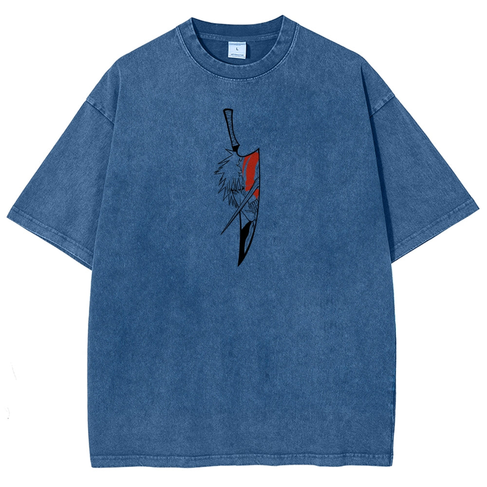 Bleach Ichigo Unisex Fit Washed T-Shirt 2601005212