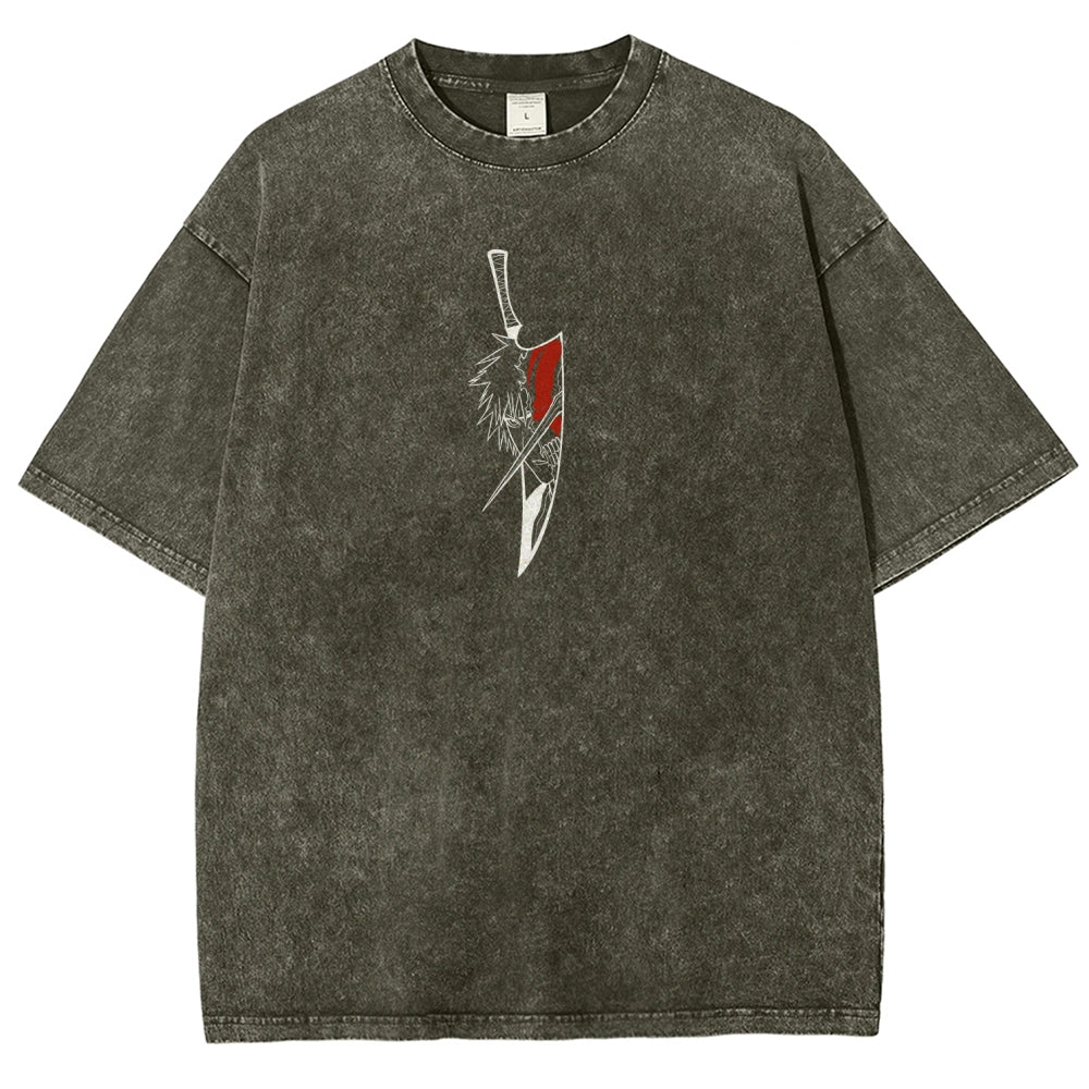 Bleach Ichigo Unisex Fit Washed T-Shirt 2601005212