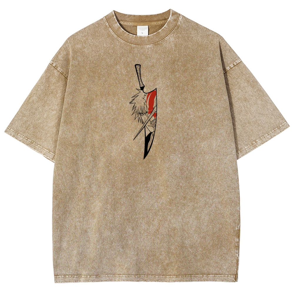 Bleach Ichigo Unisex Fit Washed T-Shirt 2601005212