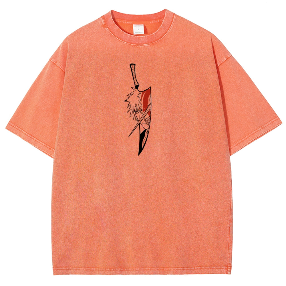 Bleach Ichigo Unisex Fit Washed T-Shirt 2601005212