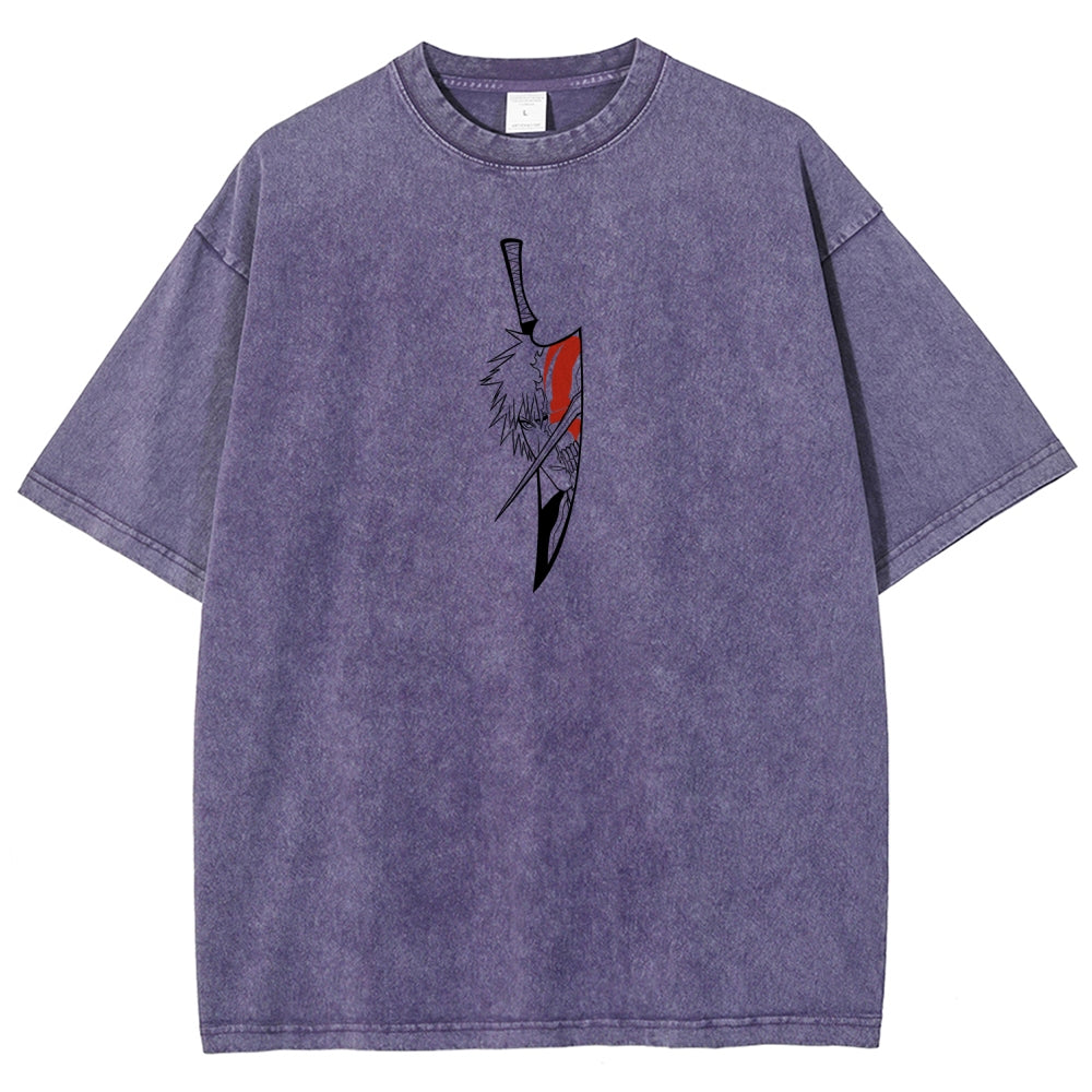 Bleach Ichigo Unisex Fit Washed T-Shirt 2601005212