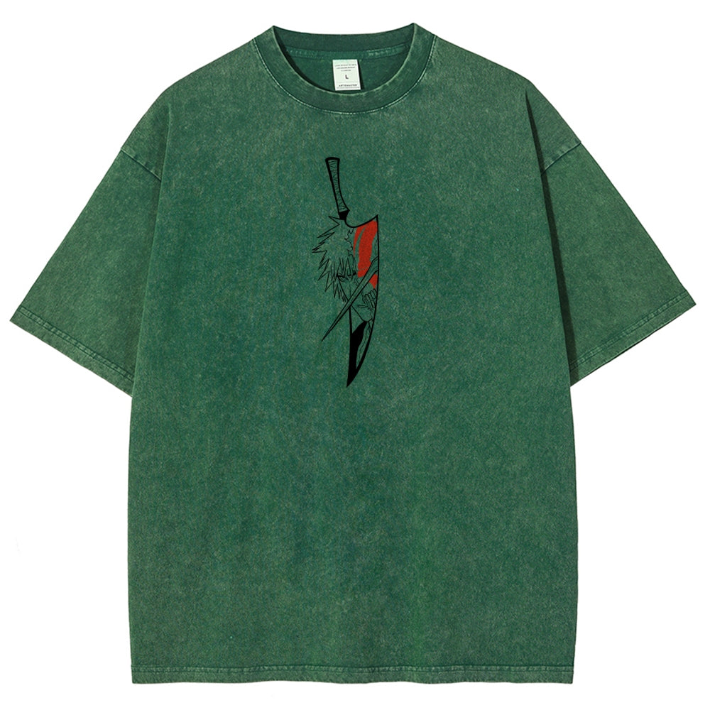 Bleach Ichigo Unisex Fit Washed T-Shirt 2601005212