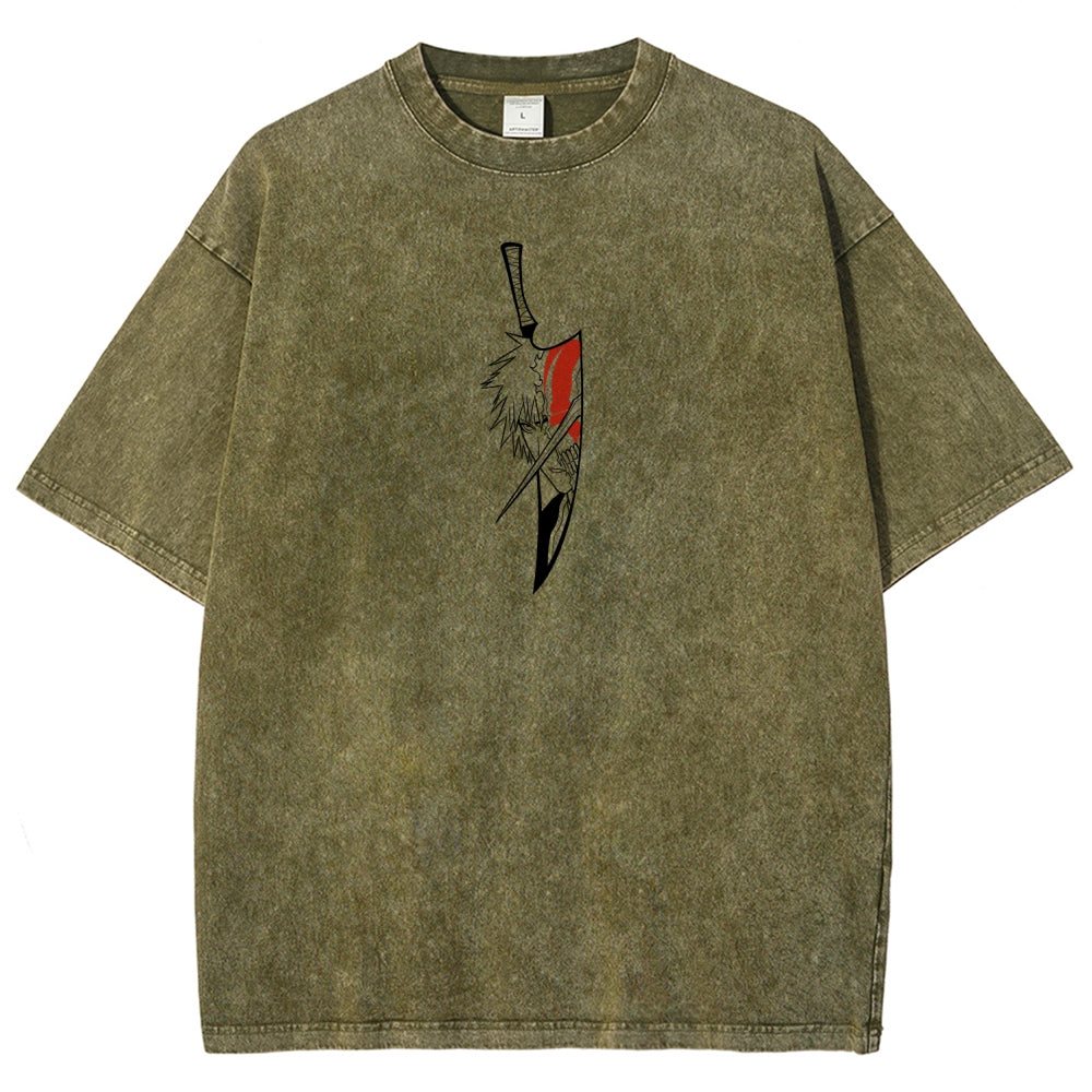 Bleach Ichigo Unisex Fit Washed T-Shirt 2601005212