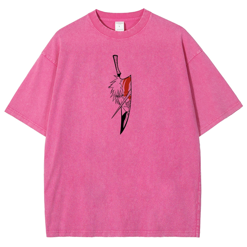 Bleach Ichigo Unisex Fit Washed T-Shirt 2601005212