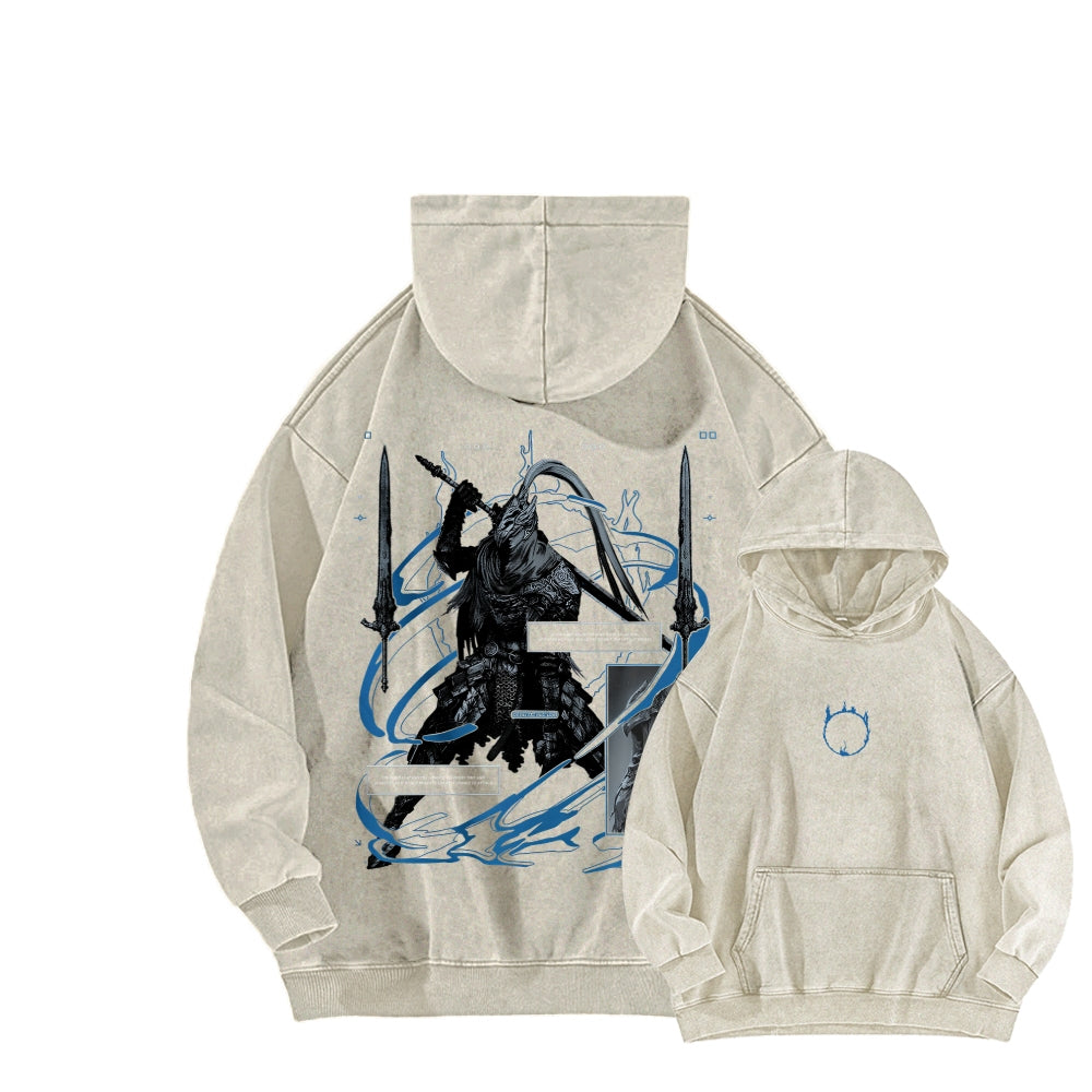 Dark Souls   Unisex Washed Hoodie 2601005343