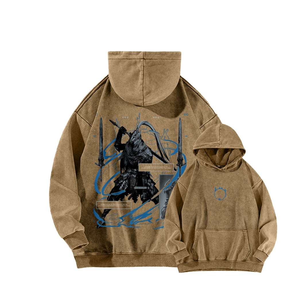 Dark Souls   Unisex Washed Hoodie 2601005343