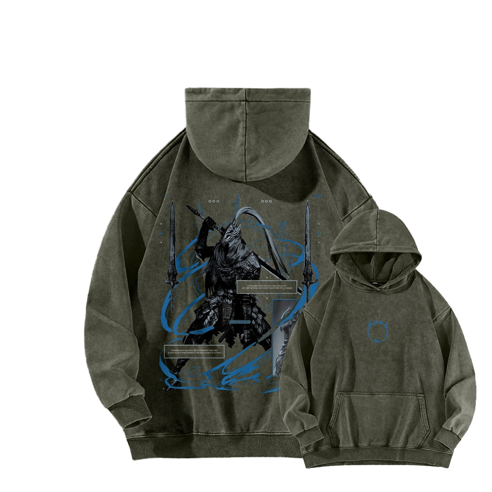 Dark Souls   Unisex Washed Hoodie 2601005343