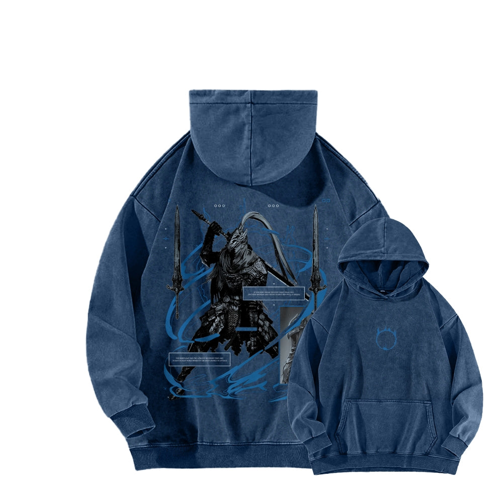 Dark Souls   Unisex Washed Hoodie 2601005343