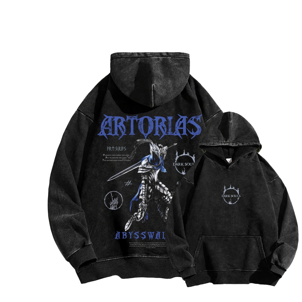 Dark Souls   Unisex Washed Hoodie 2601005349