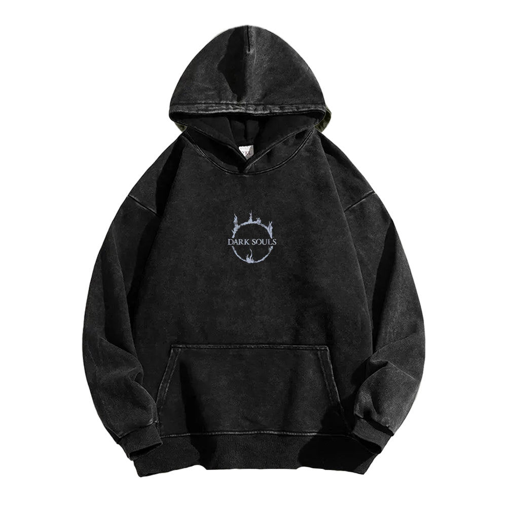 Dark Souls   Unisex Washed Hoodie 2601005349