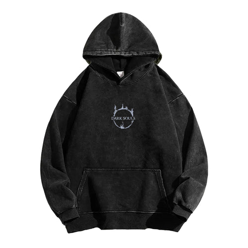Dark Souls   Unisex Washed Hoodie 2601005349