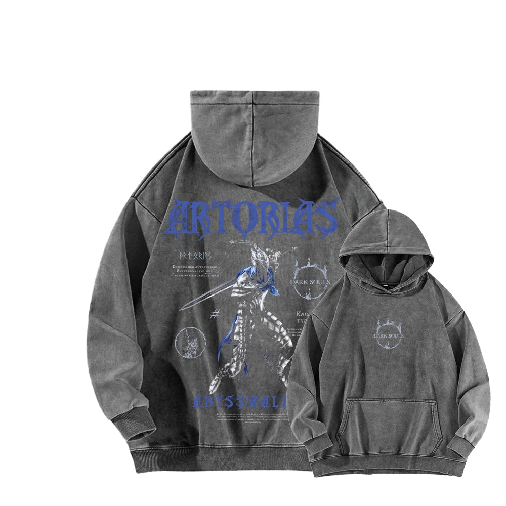 Dark Souls   Unisex Washed Hoodie 2601005349