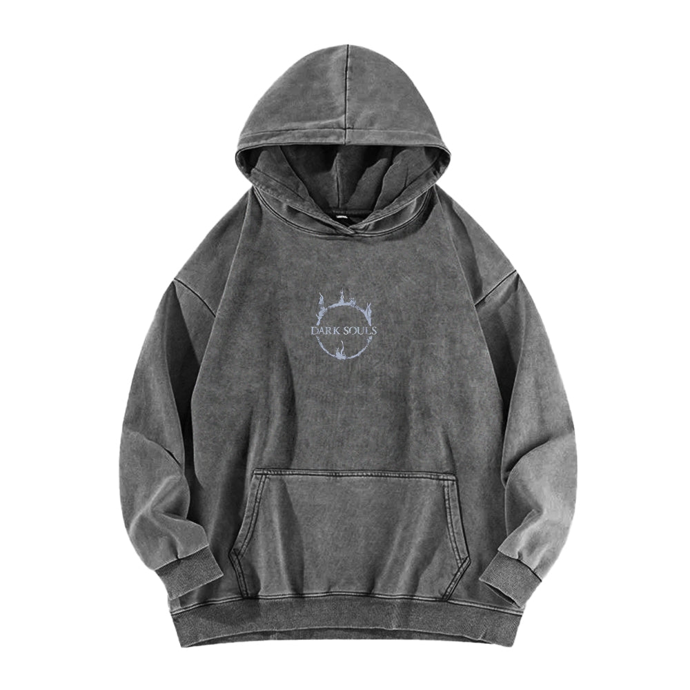 Dark Souls   Unisex Washed Hoodie 2601005349