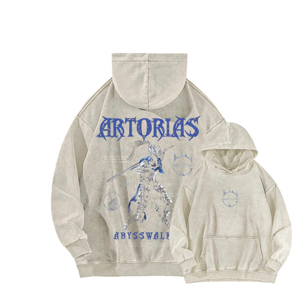 Dark Souls   Unisex Washed Hoodie 2601005349