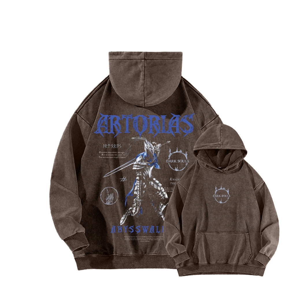 Dark Souls   Unisex Washed Hoodie 2601005349