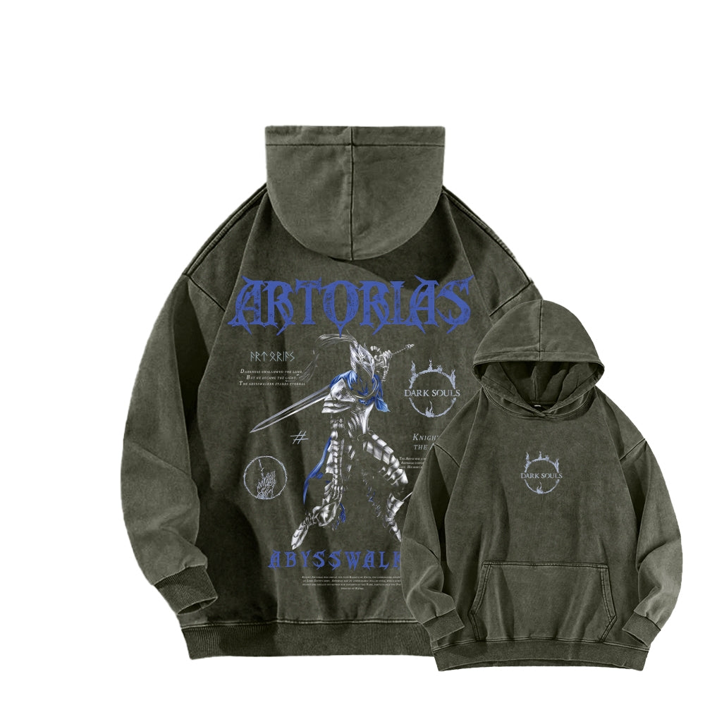 Dark Souls   Unisex Washed Hoodie 2601005349