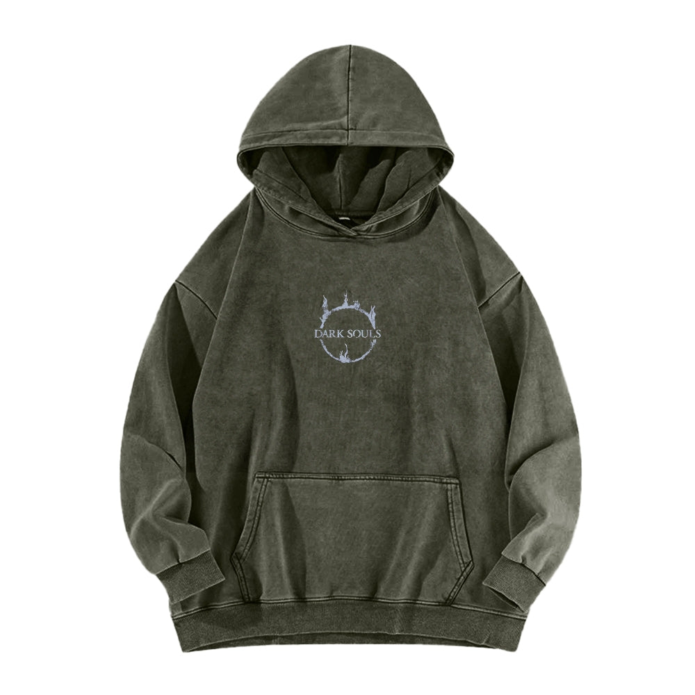 Dark Souls   Unisex Washed Hoodie 2601005349