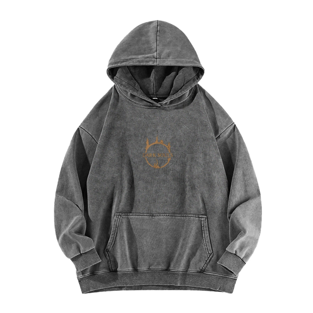 Dark Souls Dark Souls Unisex Washed Hoodie 2601005368