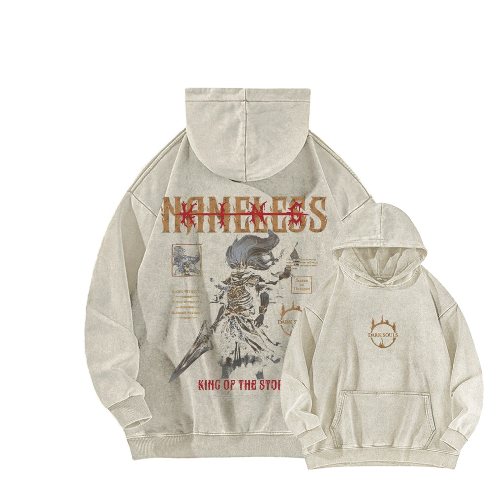Dark Souls Dark Souls Unisex Washed Hoodie 2601005368