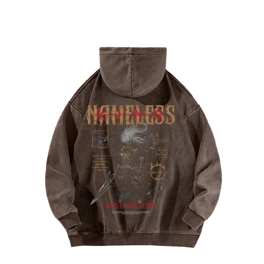 Dark Souls Dark Souls Unisex Washed Hoodie 2601005368